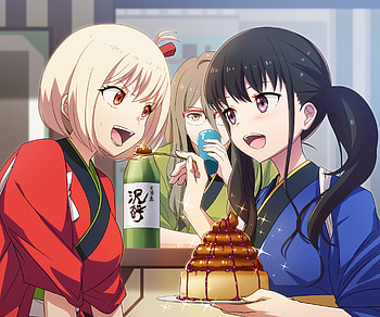 Chisato Nishikigi & Takina Inoue, Takina Inoue, Chisato Nishikigi, Anime, Lycoris Recoil HD wallpaper