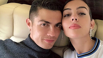 Close-up, Cristiano Ronaldo and Georgina Rodriguez HD wallpaper