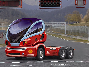 Truck Scania Scuderia, funny truck HD wallpaper