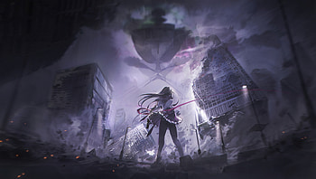Homura Akemi From Mahou Shoujo Madoka Magica, anime, artist, artwork, digital-art HD wallpaper