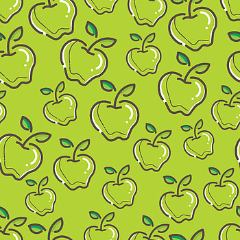 Art, Apples, Patterns, Vector, Texture, Textures HD phone wallpaper