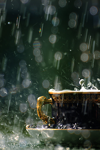 Background, Rain, Cups, Drops HD phone wallpaper