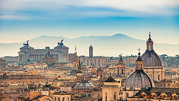View of Rome from Castel Sant'Angelo, Italy, man made, Rome HD wallpaper