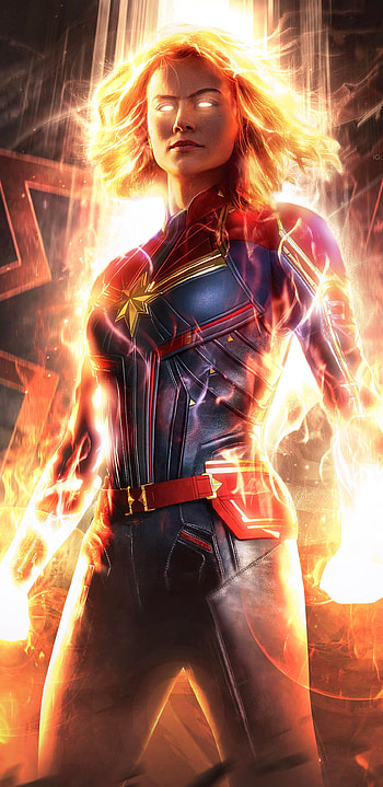 Marvel Ms. Marvel, Captain Marvel Official Art, Samsung Galaxy HD phone wallpaper