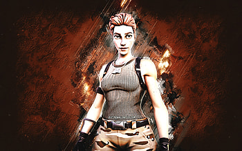Fortnite Tower Recon Specialist Skin, Fortnite, main characters, brown stone background, Tower Recon Specialist, Fortnite skins, Tower Recon Specialist Skin, Tower Recon Specialist Fortnite, Fortnite characters HD wallpaper