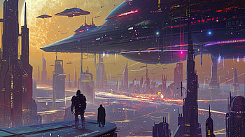Futuristic Cityscape, Sci Fi, sci fi city, futuristic city, Digital Art HD wallpaper
