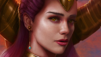 Lana Solaris, fantasy, face, drewdiddy1996, girl HD wallpaper