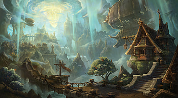 World of Warcraft: The War Within - Fantasy Landscape, video game, World of Warcraft: The War Within, World of Warcraft, fantasy, landscape, fantasy landscape HD wallpaper