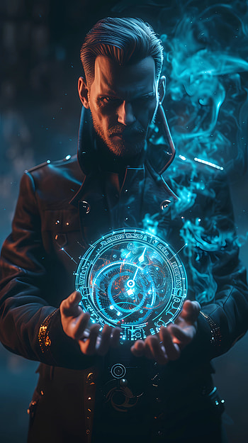 Master of time 2, man, portrait, Fantasy & Sci Fi HD phone wallpaper