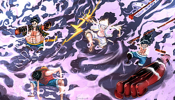 Epic One Piece : Monkey D. Luffy's Gear Fourth & Gear 5 Power Unleashed, Monkey D. Luffy, Gear Fourth, Gear 5 (One Piece), Anime, One Piece HD wallpaper
