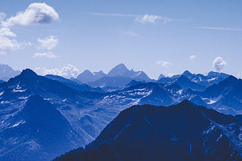 Nature, Sky, Mountains, Clouds, Vertex, Tops HD wallpaper