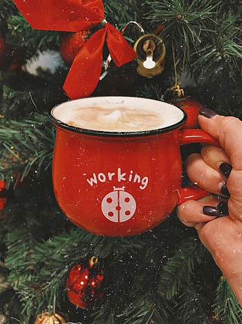 New Year, Hand, Miscellanea, Miscellaneous, Cup, Inscription, Drink, Beverage, Mug HD phone wallpaper