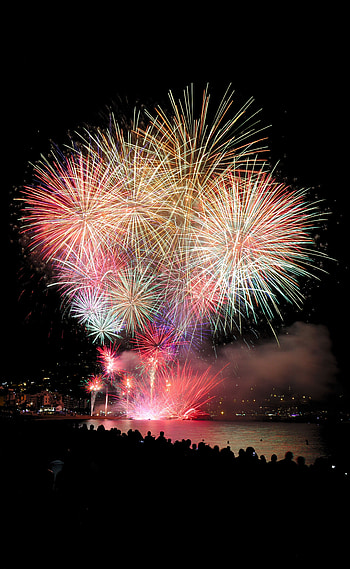 Holidays, Salute, Sparks, Fireworks, Firework, Celebration, Spectacle HD phone wallpaper