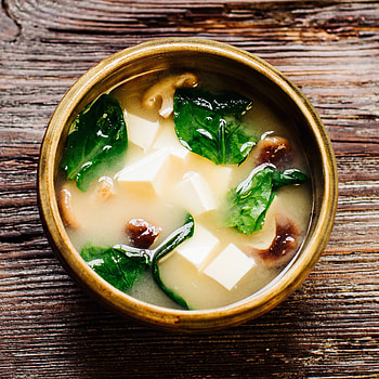 Miso soup with shiitake, Asian street food, Savory flavors, Authentic culinary experience HD phone wallpaper