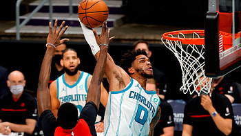 Miles Bridges, Gravity-defying moments, NBA league pass alert, Spectacular plays HD wallpaper