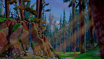 Prologue shot 2, prologue, animation, disney, beast, forest, beauty HD wallpaper