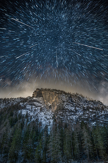 Dolomites, starry night, mountains, beautiful HD phone wallpaper