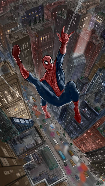 Spiderman Comic, Marvel Cartoon HD phone wallpaper