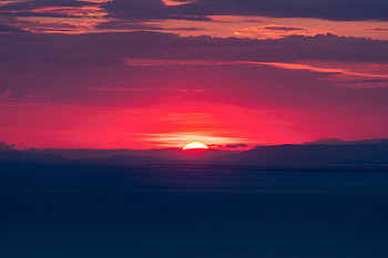 Nature, Sunset, Sky, Horizon, Greece HD wallpaper