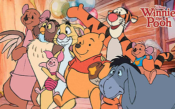 Piglet, Winnie the Pooh characters, Colorful , Animated series HD wallpaper