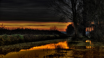Beauiful Lake At Night, lake, night, nature HD wallpaper