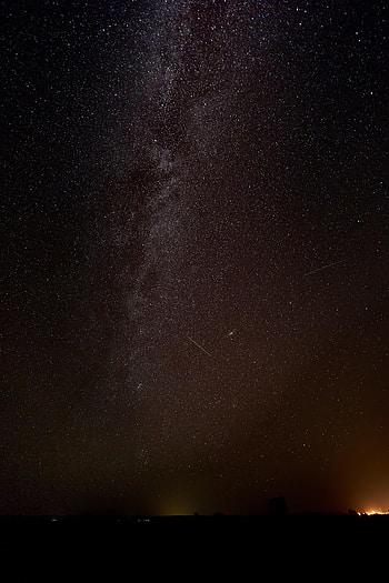 Stars, Night, Horizon, Dark, Starry Sky HD phone wallpaper
