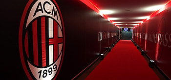 San Siro tunnel, Logo AC Milan HD wallpaper