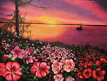 potomac river, river, res, sky, flowers, beach HD wallpaper