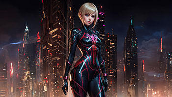 The Amazing Spider Gwen From Earth 9767, spider-woman, superheroes, artwork, gwen-stacy, digital-art, art, deviantart HD wallpaper