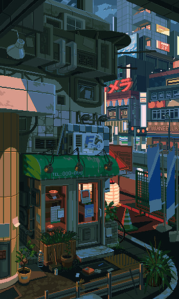 waneella on Twitter. Pixel art background, Art background, Anime scenery, Pixel Art Japan HD phone wallpaper