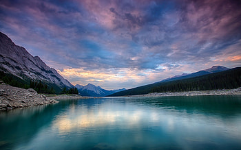 Gorgeous Sky over Lake, blue, lakes, sky, nature HD wallpaper