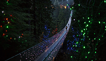 Decoration, bridge, Christmas HD wallpaper