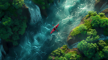 The canyon river ride, kayaking, river, canyon, nature, wilderness HD wallpaper