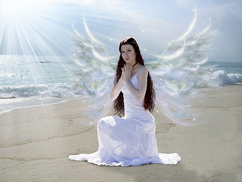 I BELIEVE IN ANGELS, gorgeous, angel, beautiful, fantasy HD wallpaper