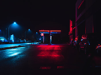 City Lights, Night, Dark, Night City, Neon, Street HD wallpaper
