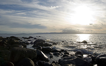 Nature, Stones, Sea, Shore, Bank, Day, Whisper HD wallpaper