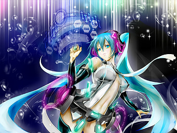 Hatsune Miku Append, miku, music, append, hatsune, vocaloid HD wallpaper