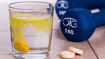 Vitamins glass dumbbells , Fitness and health HD wallpaper