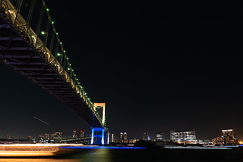Water, Architecture, Building, Dark, Night City, Bridge HD wallpaper