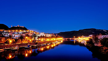 Bosa, Temo river, Sardinia's beauty, Serene waterways HD wallpaper