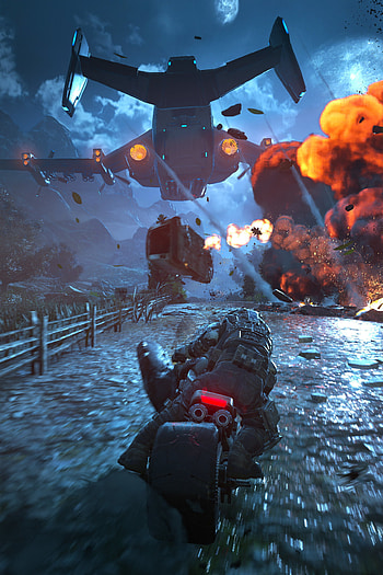 Gears of War 4 gameplay, Stunning visuals, Immersive experience, Action-packed adventure HD phone wallpaper