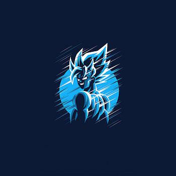 Dragon Ball Z, minimal, Goku, artwork HD phone wallpaper