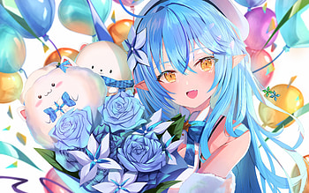 Lamy Yukihana, Holo no Graffiti, japanese manga, anime characters, Yukihana Lamy, Holo no Graffiti characters, Virtual YouTuber HD wallpaper