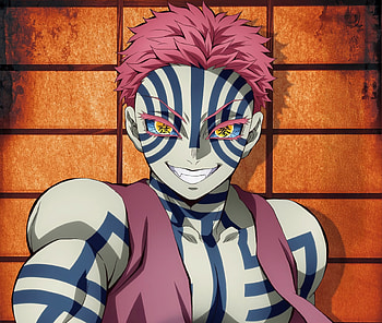 Akaza — Striped Fury | Demon Slayer Quad, Anime, Demon Slayer: Kimetsu no Yaiba, Akaza (Demon Slayer: Kimetsu no Yaiba) HD wallpaper