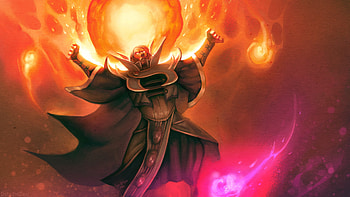 Invoker magic display, Dota 2 hero, Game art gallery, High-quality HD wallpaper