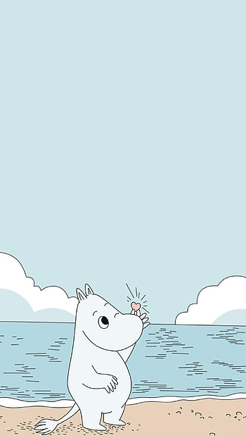 Moomin , Kawaii , Cute Moomin illustration HD phone wallpaper