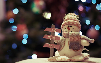 Background, Snowman HD wallpaper