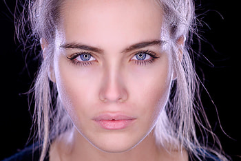 Reflections, in eyes, girl model HD wallpaper
