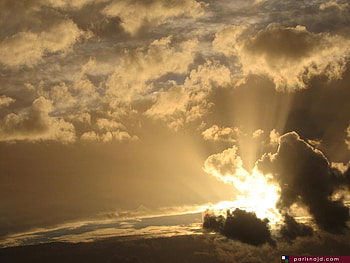 Sunset sky, light, nature, water, sun, sunset, cloud HD wallpaper