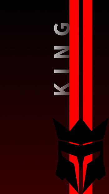 King 1, red, awesome, symbol, art, attitude , king , black, best HD phone wallpaper